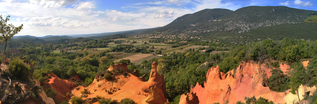 vaucluse, lubéron, falaises d'ocres
