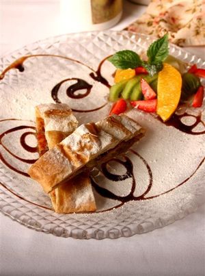 Parfait croustillant au strudel de pommes