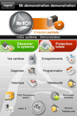 application iphone alarme my-fox