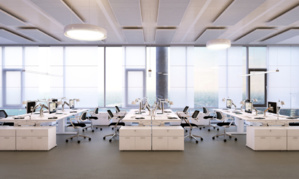 Le mobilier de bureau d'un open space