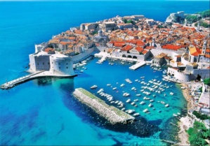 Le port de Dubrovnick en Croatie
