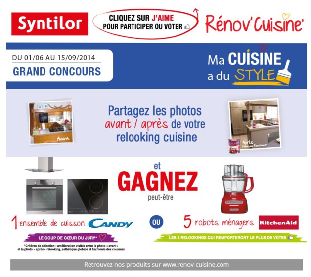 Grand concours Syntilor Ma Cuisine a du Style Grand concours Syntilor Ma Cuisine a du Style