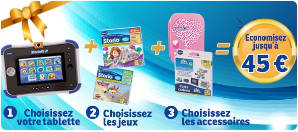 VTech Jouets : économisez 45€ sur l'achat des tablettes enfants Storio