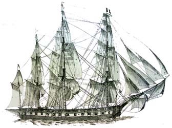 Le navire anglais la Reliance